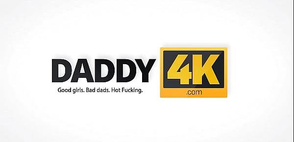  DADDY4K. Old and bald man has an affair with new GF of his naive son